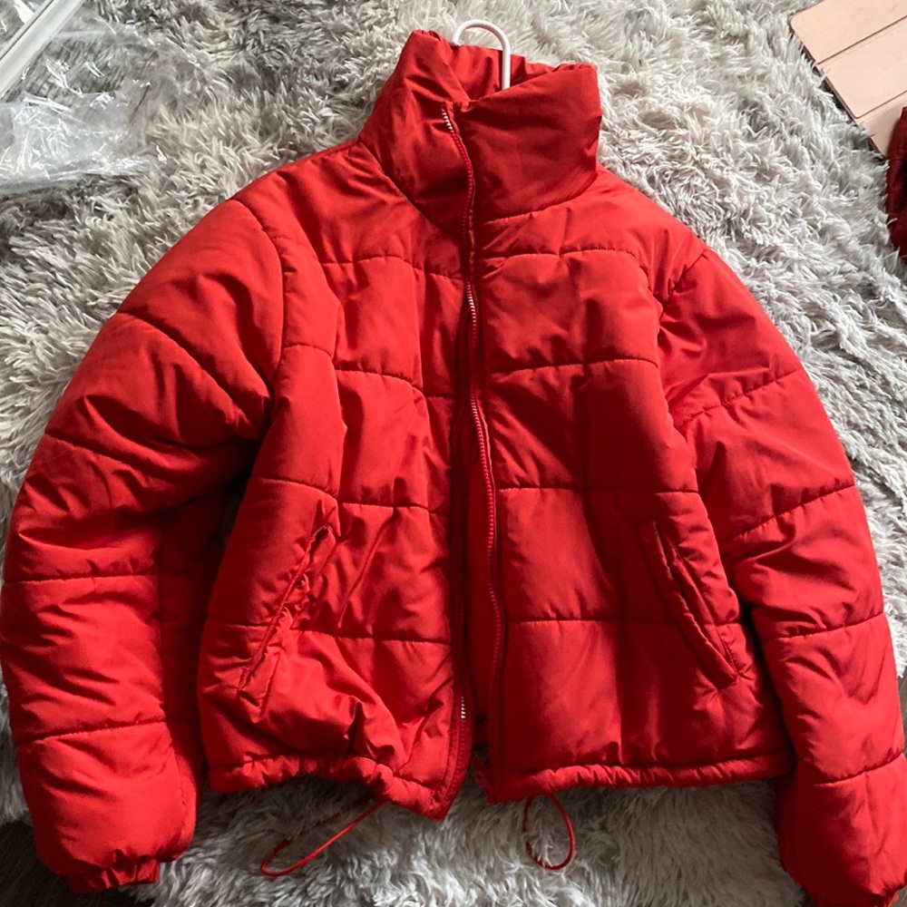 Cropped Puffer Jacket - image 1